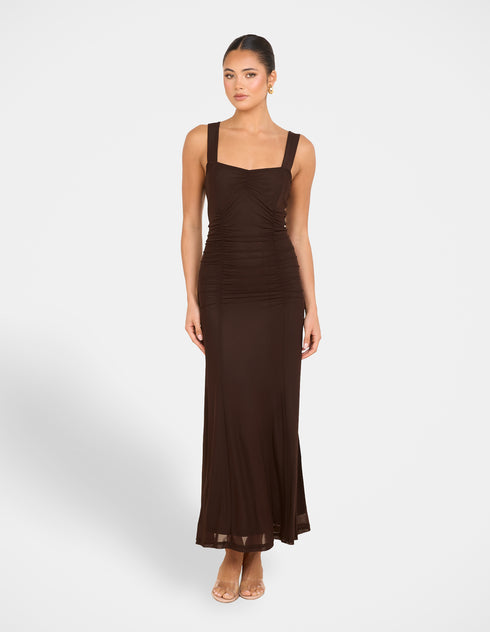 Gabrielle Straight Neck Maxi